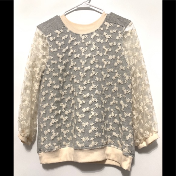 Anthropologie Amaldi Daisy Lace Sweater - Picture 3 of 7